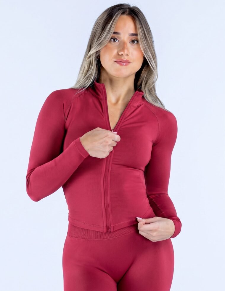 Chaqueta comprensora manga larga con cierre impact - YJ344