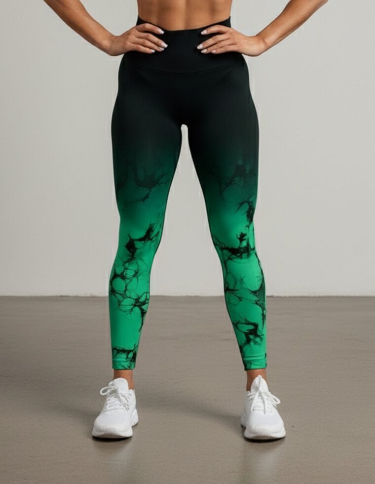 Leggings De Yoga Sin Costuras Con Estampado - Nk010