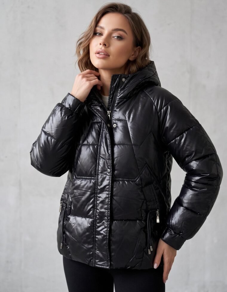 Parka Puffer Satinada: Estilo Urbano, Térmico y Premium - EXU1755