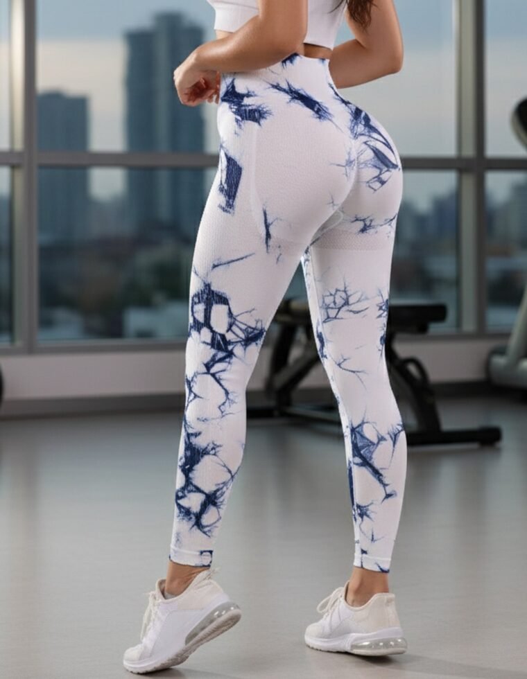 Calza Deportiva Mujer Levanta cola tie dye claro - HY33