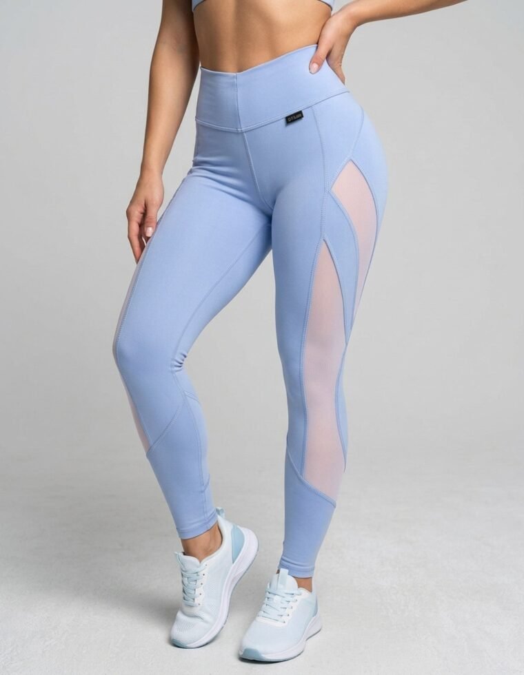 Calza Sport con Mallas Laterales y Efecto Push Up Extremo - A356
