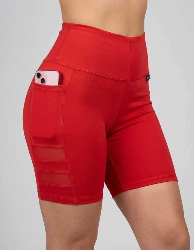 Short Suplex Nitro - Malla Dual, Tiro Alto y Bolsillo Pro - A352
