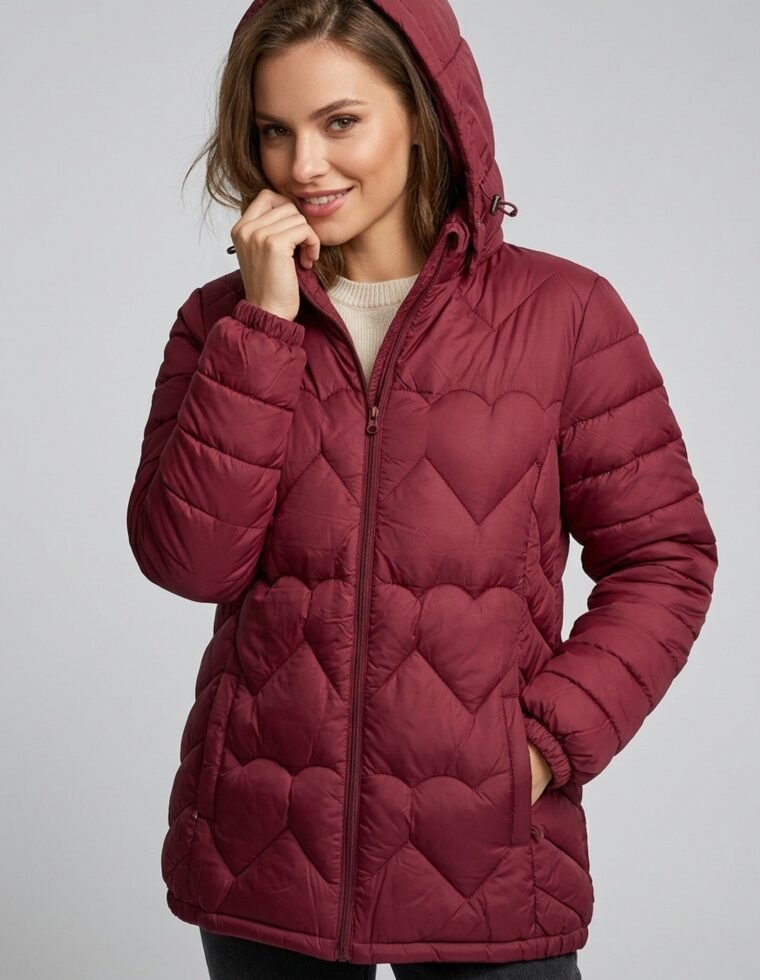 Parka Acolchada Texturizada: Abrigo Superior y Calce Top - EXU1601