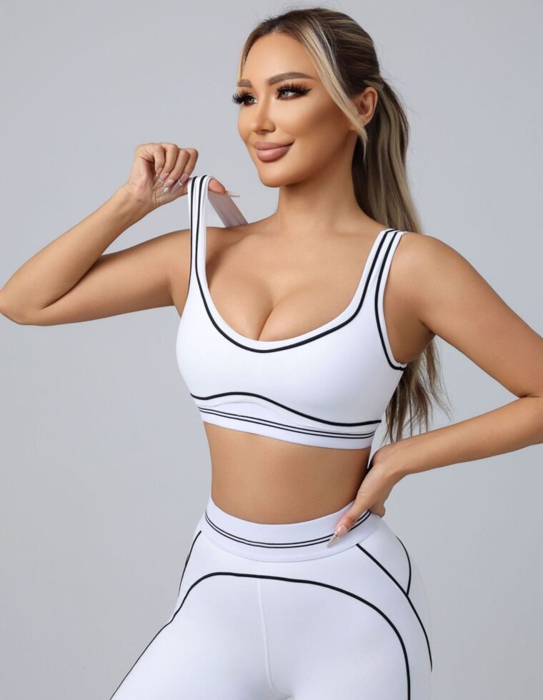 Conjunto de 2 Piezas Deportivo Para Mujer Fitness Ajustado - YK37143