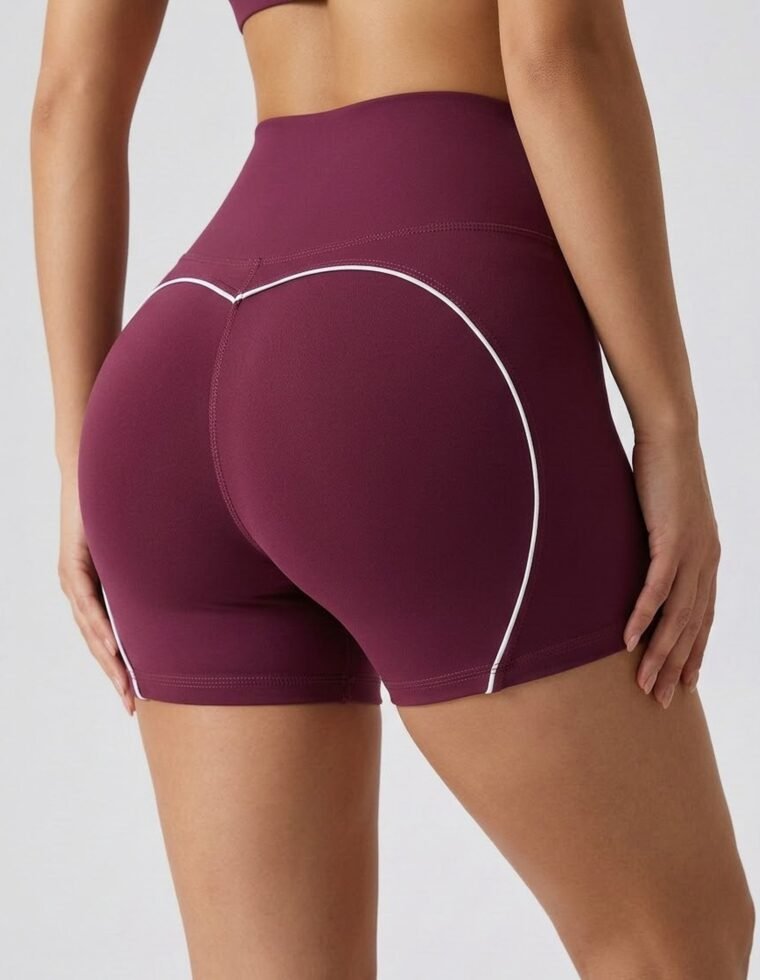 Short Mujer Levanta Cola Con Lineas Blancas Moldeadora Pro - A347