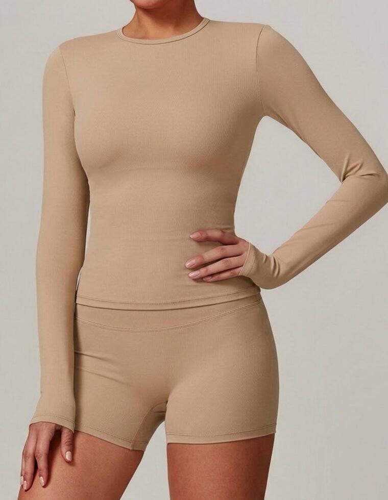Polera Deportiva Slim Fit Manga Larga - Silueta Modeladora - YJ305