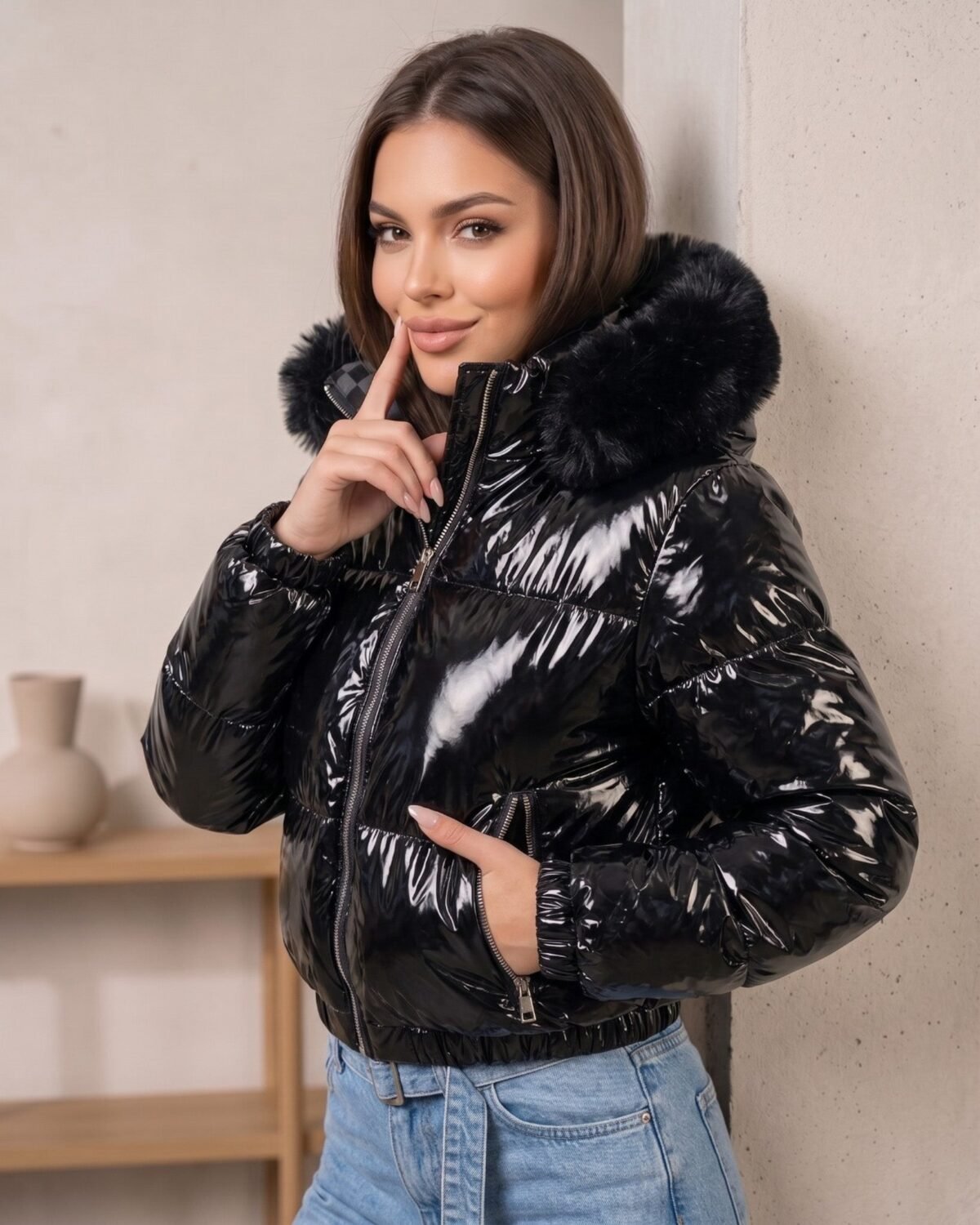 Puffer Urban Reversible Premium Máximo Abrigo Black - EBS5118